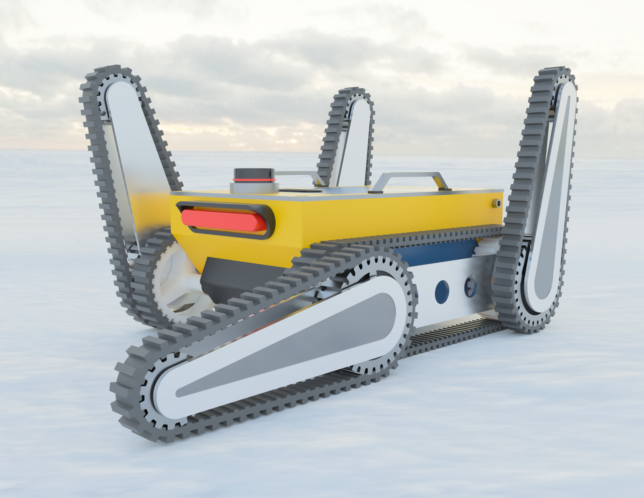 极限地形爬楼梯履带车